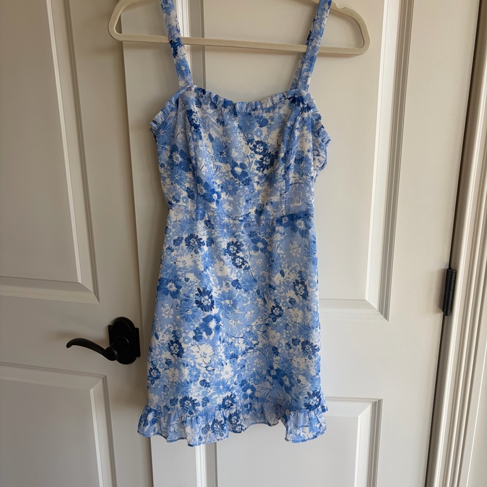 Lush Blue and White Floral Sundress Size XS